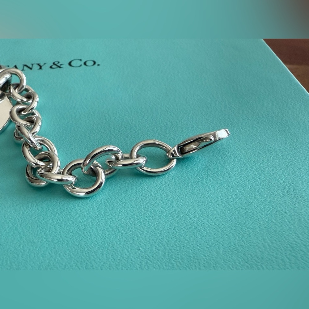 Tiffany&Co. Please Return To Oval Tag Modern Version Bracelet 7 1/4” - Picture 8 of 13